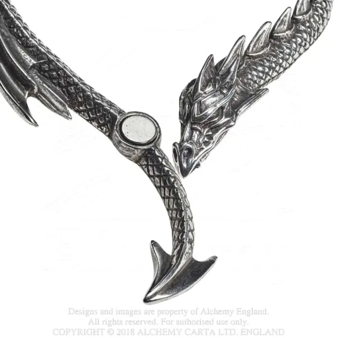 Alchemy Gothic Dragons Lure Bangle A124