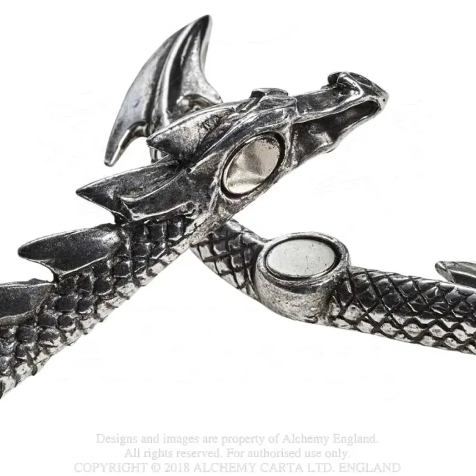 Alchemy Gothic Dragons Lure Bangle A124