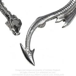 Alchemy Gothic Dragons Lure Bangle A124