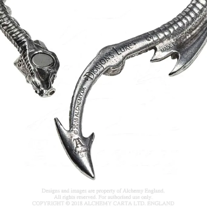 Alchemy Gothic Dragons Lure Bangle A124