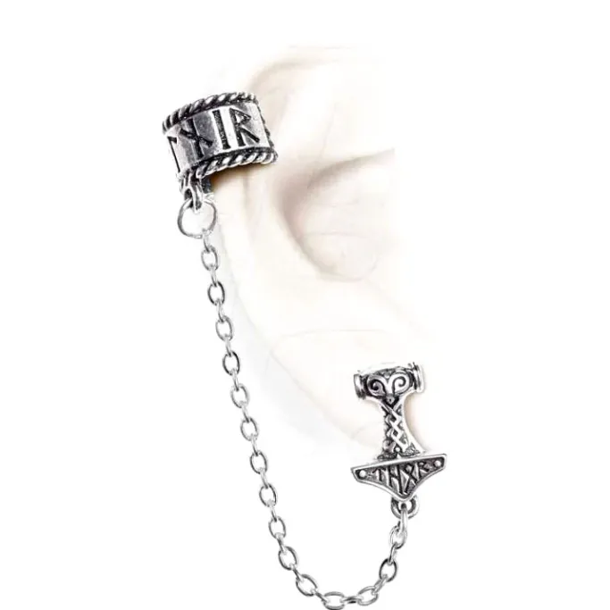 Alchemy Gothic Earring Thor Donner Earcuff E381
