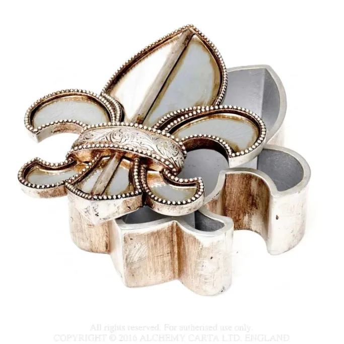 Alchemy Gothic Fleur de Lys Mirror Box SA10