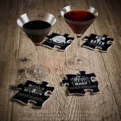 Alchemy Gothic Gothic Cocktail Jigsaw Coasters