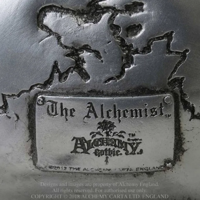 Alchemy Gothic Metalised Alchemist Skull V41