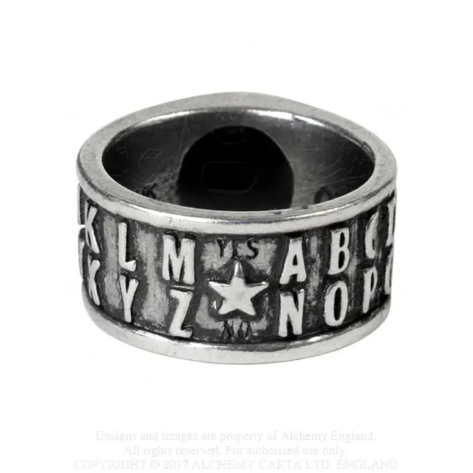 Alchemy Gothic Ouija Eye Ring R215