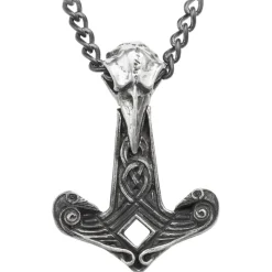 Alchemy Gothic Raven Hammer Pendant