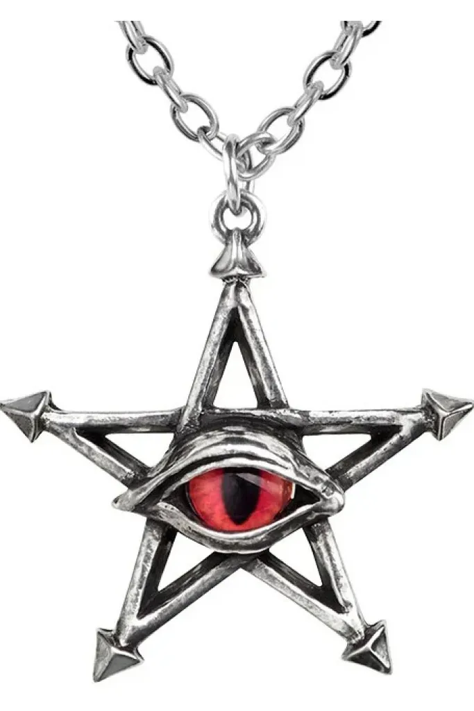 Alchemy Gothic Red Curse Pendant P805