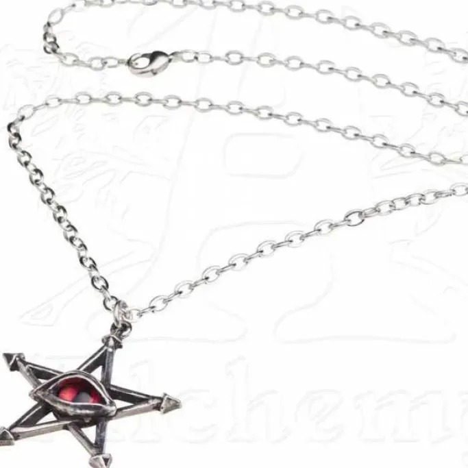 Alchemy Gothic Red Curse Pendant P805