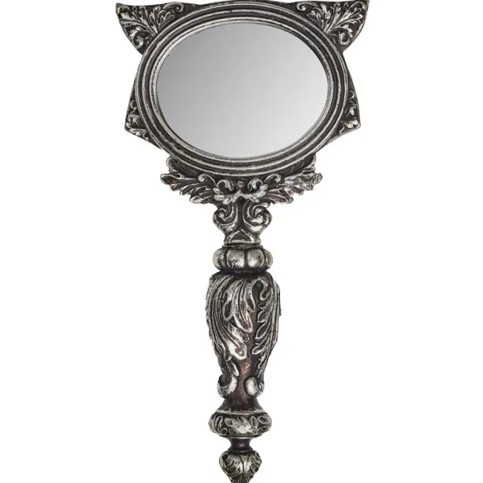Alchemy Gothic Sacred Cat Hand Mirror