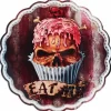 Alchemy Gothic Skull Cupcake Plate