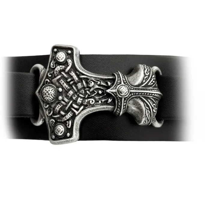 Alchemy Gothic Thunderhammer Leather Wriststraps