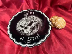 Alchemy Gothic Trick or Treat Trivet Plate