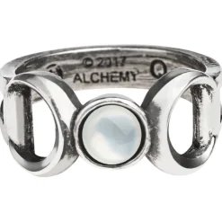 Alchemy Gothic Triple Goddess Ring R219