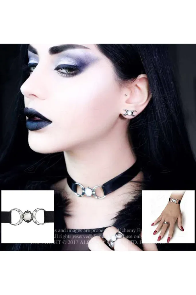 Alchemy Gothic Triple Goddess Choker