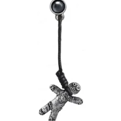 Alchemy Gothic Voodoo Doll Stud E408