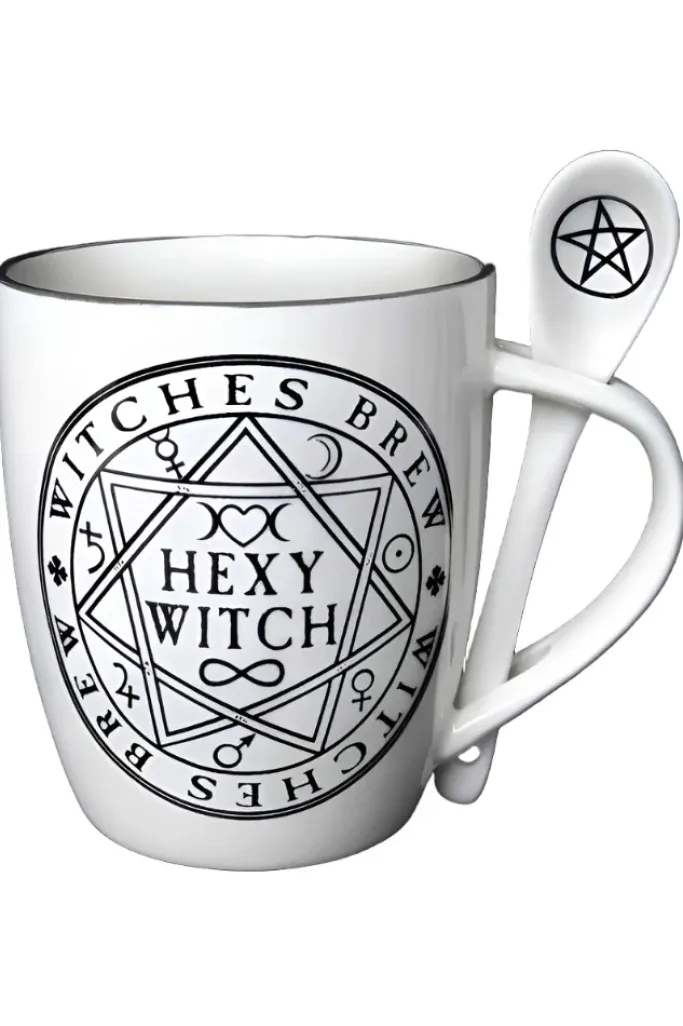 Alchemy Gothic Alchemy Hexy Witch Mug and Spoon Set