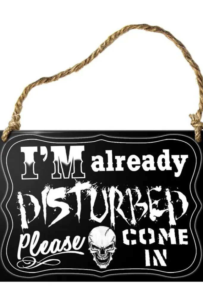 Alchemy Gothic Alchemy Im Already Disturbed Plaque