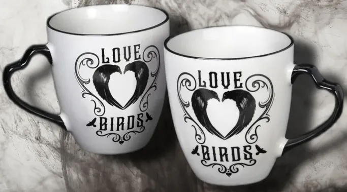 Alchemy Gothic Alchemy Love Birds Mug Set