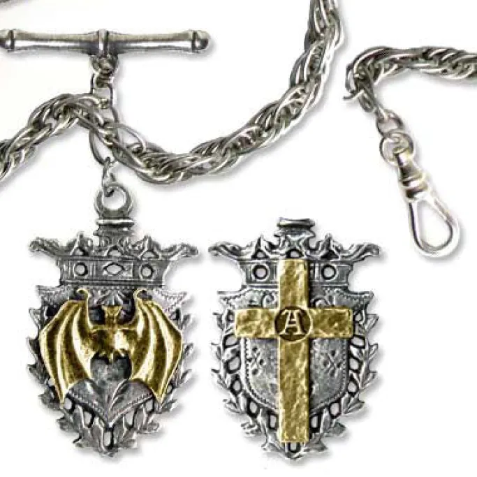Alchemy Gothic Alchemy Magistus Double-Albert Fob Chain AWC2