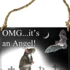 Alchemy Gothic Alchemy OMG Its an Angel Rat and Bat Plaque