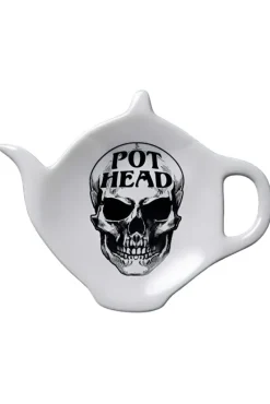Alchemy Gothic Alchemy Pot Head Tea Spoon Holder Rest