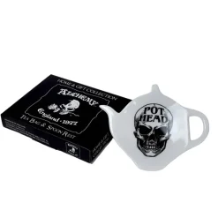 Alchemy Gothic Alchemy Pot Head Tea Spoon Holder Rest