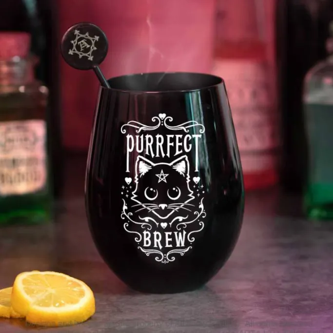 Alchemy Gothic Alchemy Purrfect Brew Glass