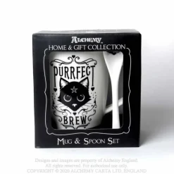 Alchemy Gothic Alchemy Purrfect Brew Mug and Spoon Set