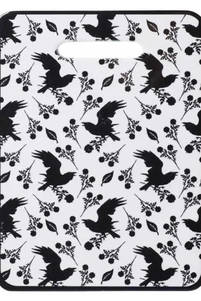 Alchemy Gothic Alchemy Raven and Rose Chopping Board