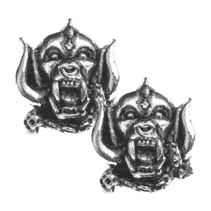 Alchemy Gothic Alchemy Rocks Motorhead Warpig Stud Earrings