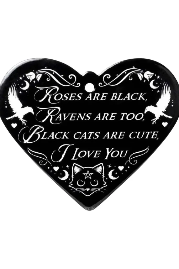 Alchemy Gothic Alchemy Roses Are Black Poetic Heart Trivet