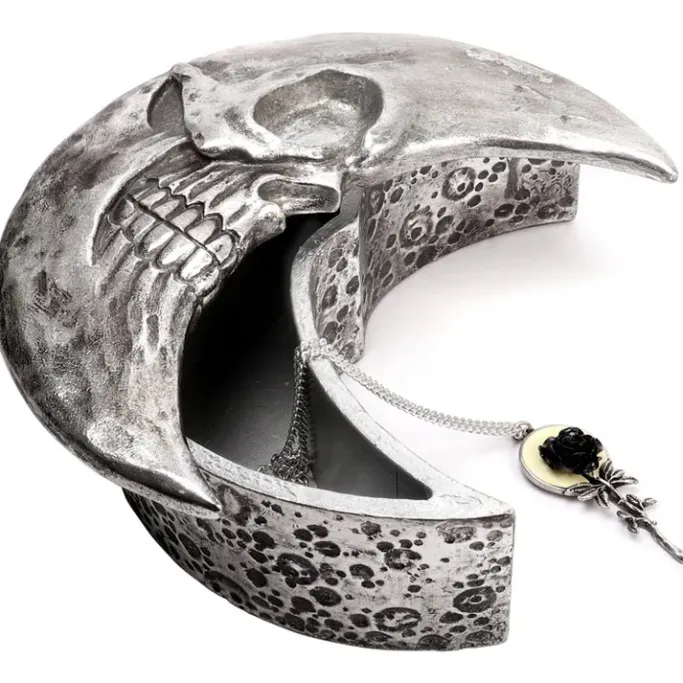 Alchemy Gothic Alchemy Silver Skull Moon Box