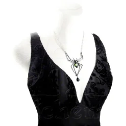 Alchemy Gothic Alchemy Spider Emerald Venom Pendant
