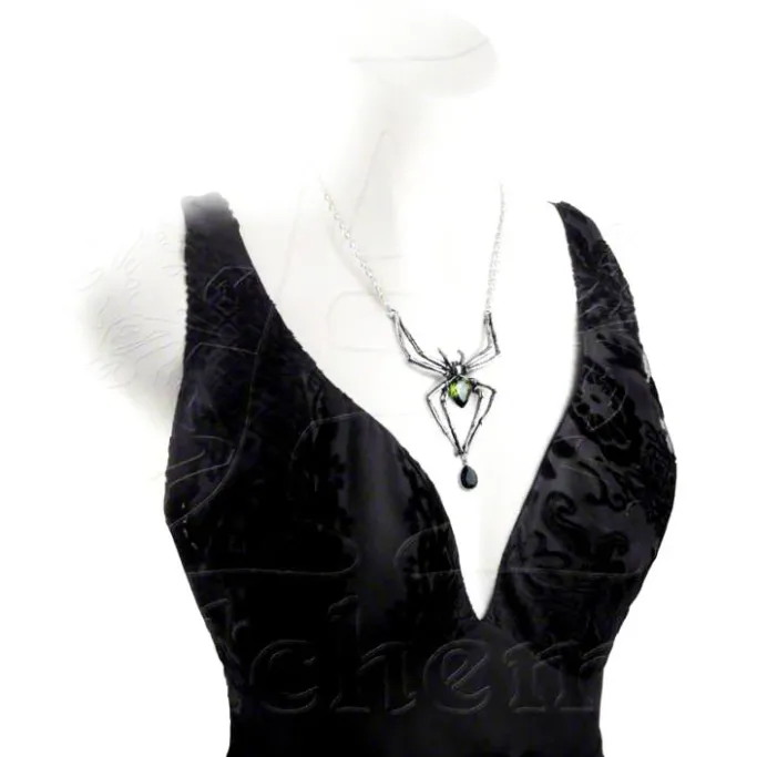 Alchemy Gothic Alchemy Spider Emerald Venom Pendant