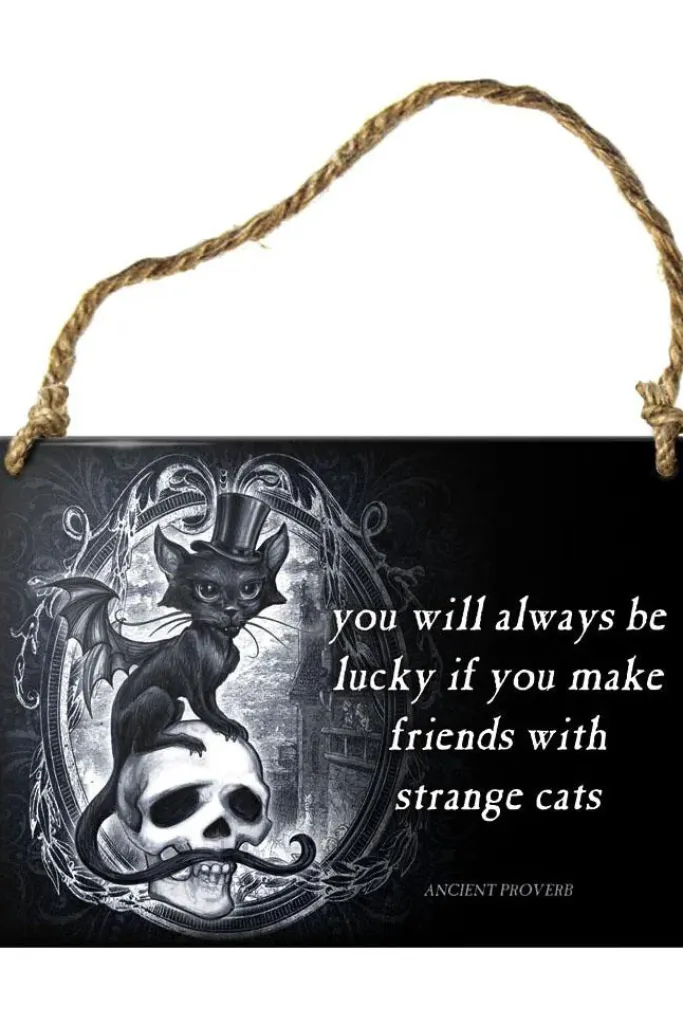 Alchemy Gothic Alchemy Strange Cats Meowstophelex Plaque
