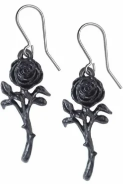 Alchemy Gothic Alchemy The Romance of the Black Rose Earrings E421