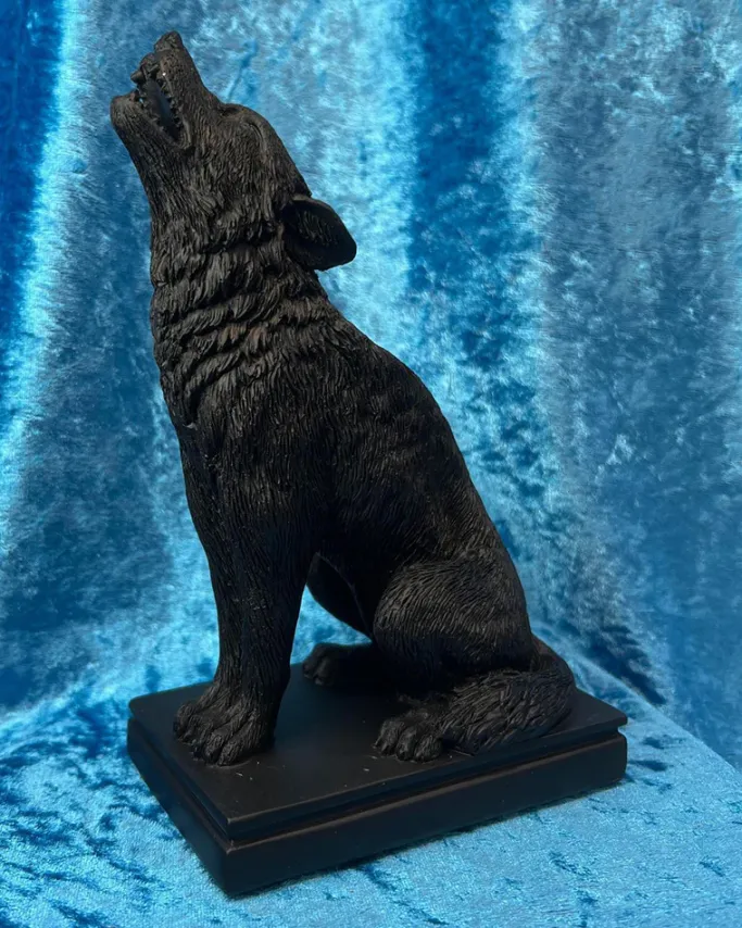 Alchemy Gothic Alchemy Ulula Noctis Wolf Candlestick