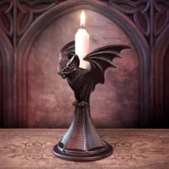 Alchemy Gothic Alchemy Vespertilio Bat Candlesticks Pair
