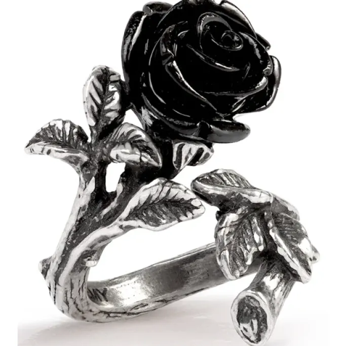 Alchemy Gothic Alchemy Wild Black Rose Ring