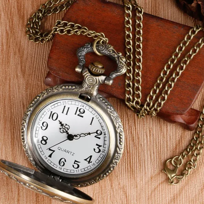 Pocketwatches Alice In Wonderland Steampunk Pocket Watch on Necklace Chain