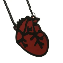 Gothic and Steampunk Jewellery Anatomical Heart Necklace