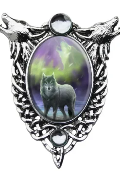 Anne Stokes Jewellery Anne Stokes Aura Wolf Cameo Necklace