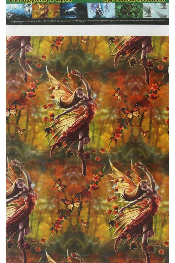 Eastgate Anne Stokes Autumn Fairy Wrapping Paper