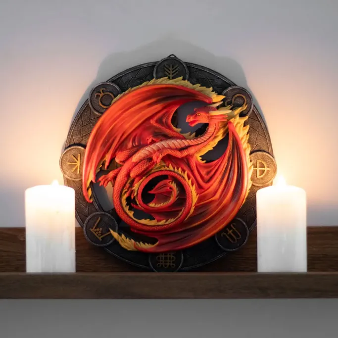 Something Different Anne Stokes Beltane Dragon Wall Plaque