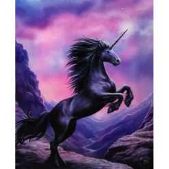 Something Different Anne Stokes Black Unicorn Picture
