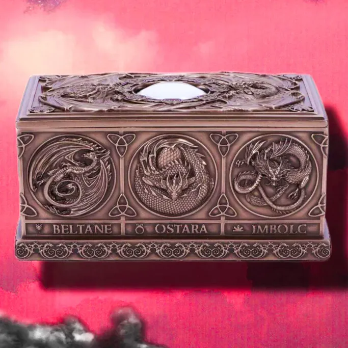 Nemesis Now Anne Stokes Dragons of the Sabbats Tarot Box