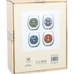 Something Different Anne Stokes Elemental Stemless Wine Glasses