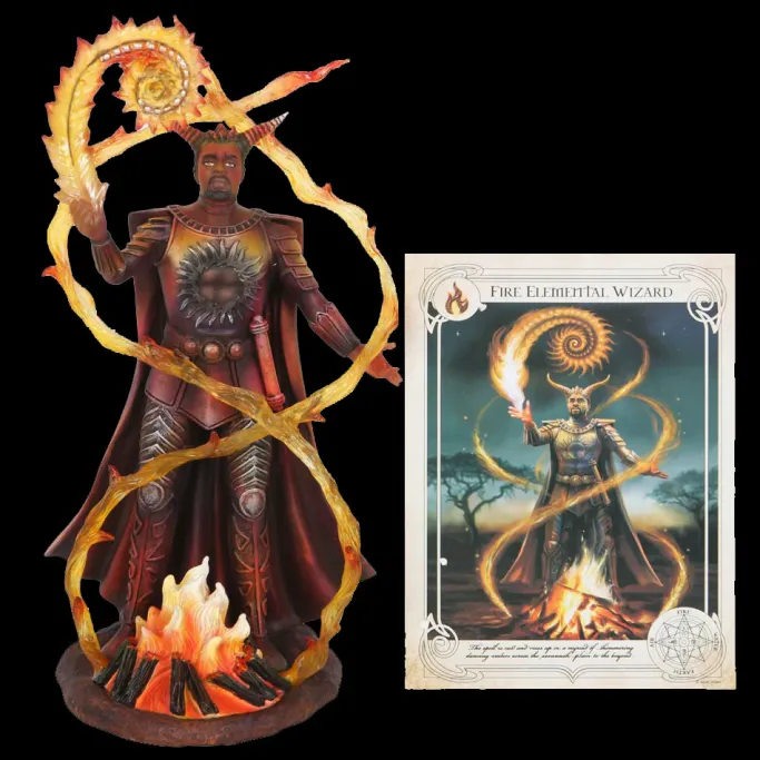 Something Different Anne Stokes Fire Elemental Wizard Figurine