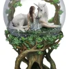 Nemesis Now Anne Stokes Pure Heart Unicorn Snow Globe 18cm