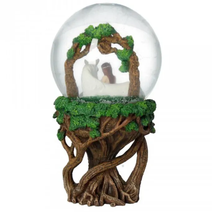 Nemesis Now Anne Stokes Pure Heart Unicorn Snow Globe 18cm